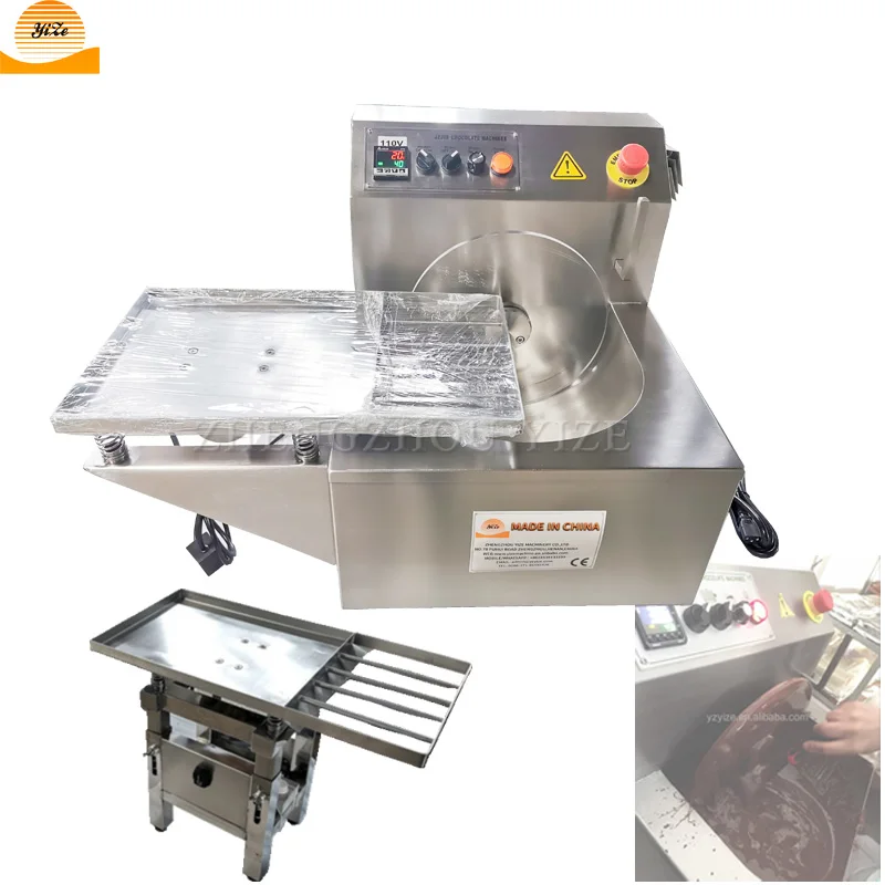 Cheap Automatic Chocolate Melters Melter Pot 15 kg 8kg Vibrating Table Tempering Peanut Coating Pan Machine