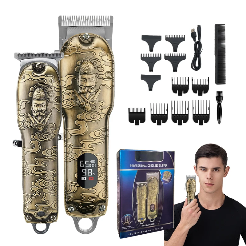 
waterproof hair clipper professional Rechargeable Cordless for men Barber Clipper 