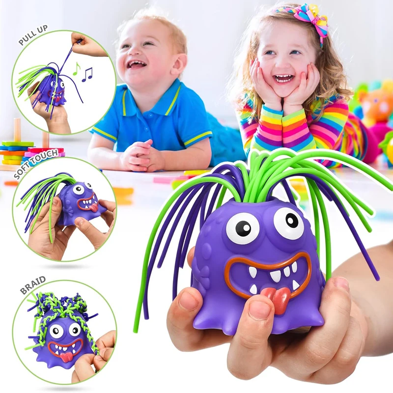 Novelty Funny Hair Pulling Will Be Screaming Little Teaser Kids Fidget Decompress Toys Creative Funny Educational Toys Monster