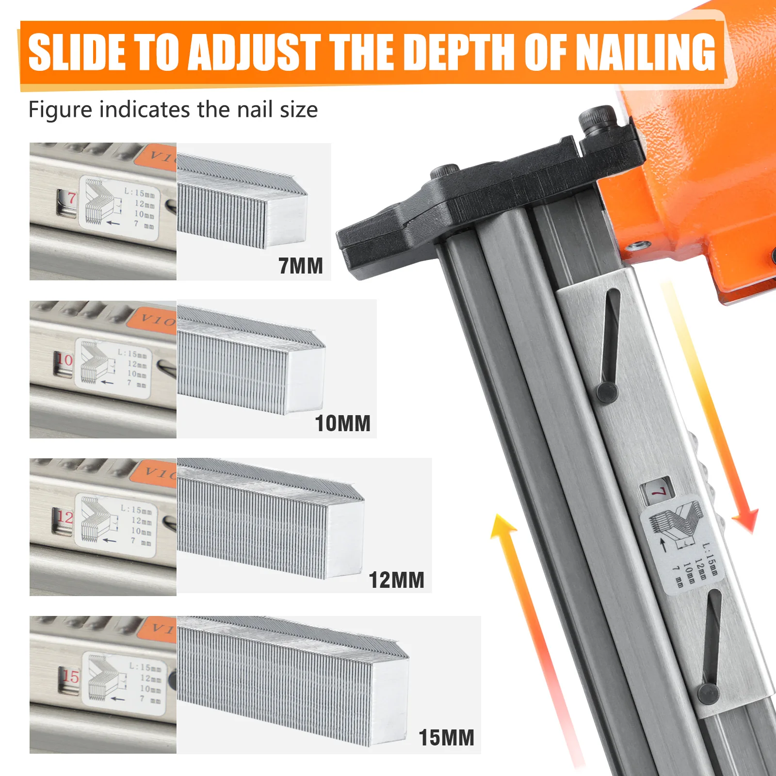 KAMSIN V1015 30 Gauge Flexible Pneumatic Picture Framing  V nailer Handy Air- Powered Frame Joiner for Picture Framing