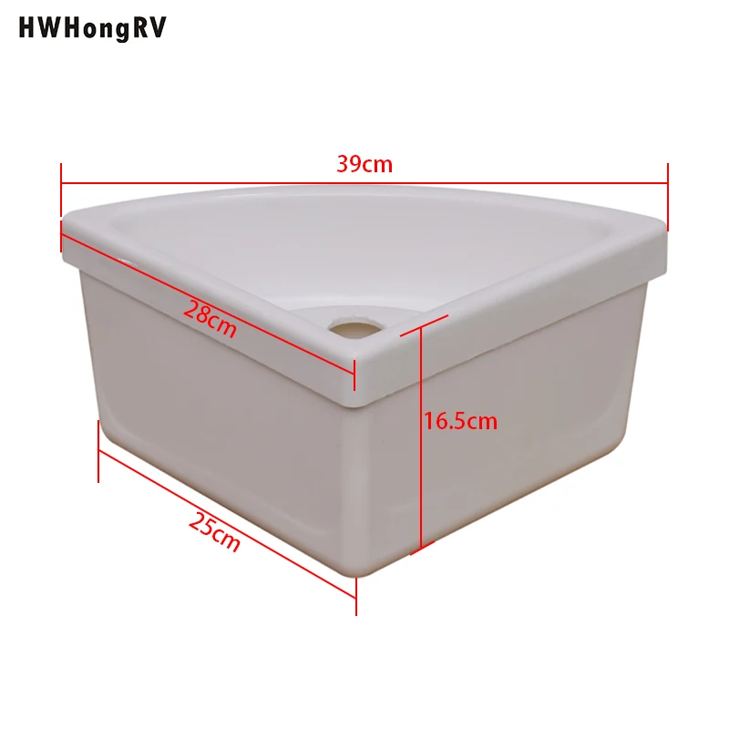 Durable and Stylish Campervan Accessories Acrylic Sinks with Pull Out Faucet and Drain Accessories for motorhomes