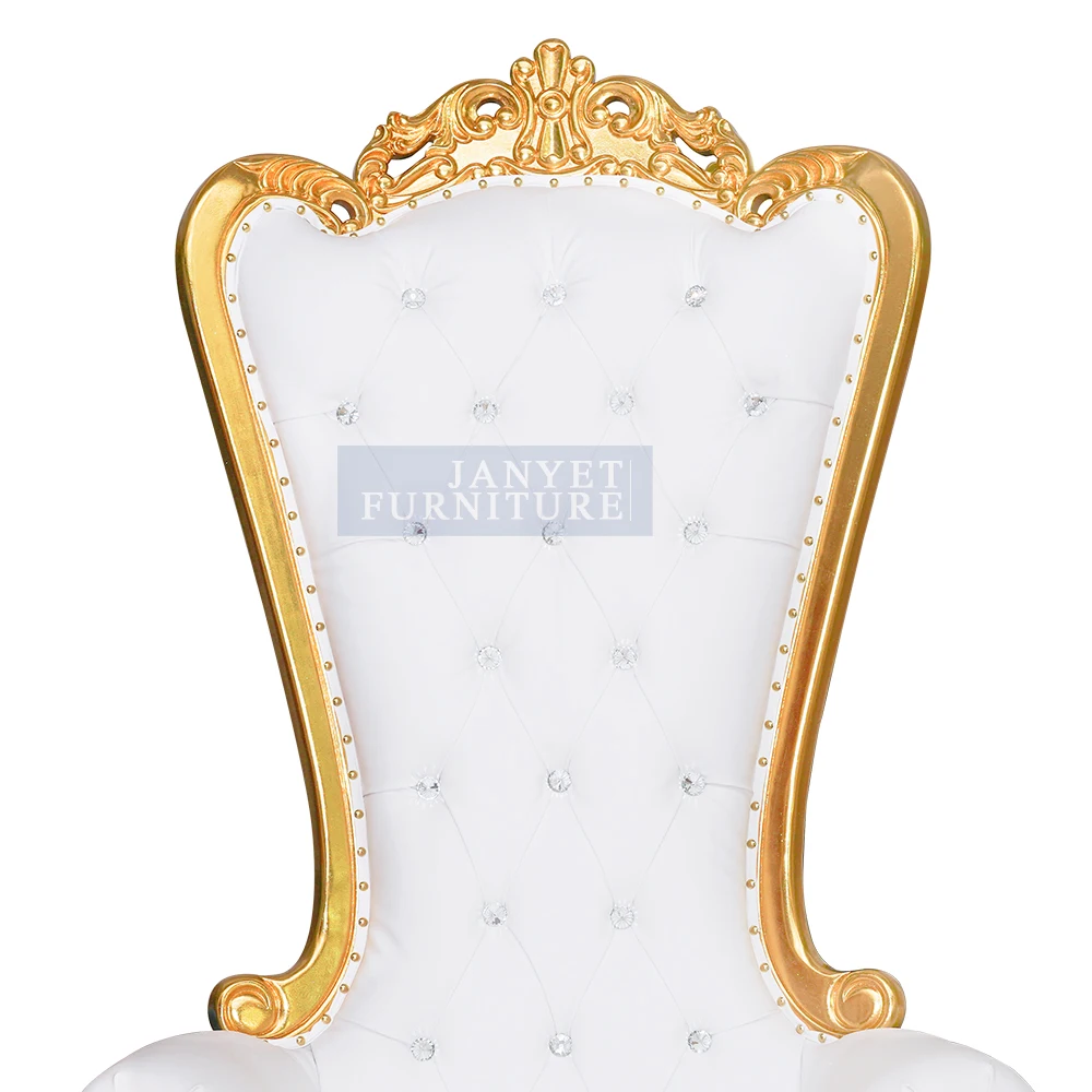 Luxury Royal Gold Wedding King Throne Chair
