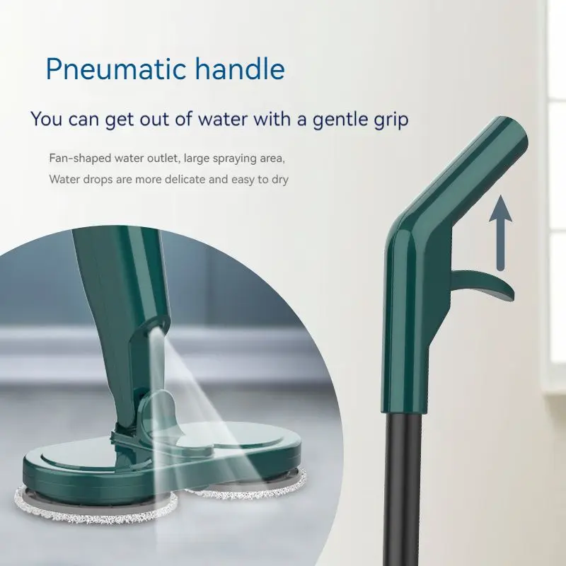 Factory OEM Hign Quality Handheld Wireless Cordless Electric Automatic Dual Spinning Spraying Floor Electric Cleaner Mop