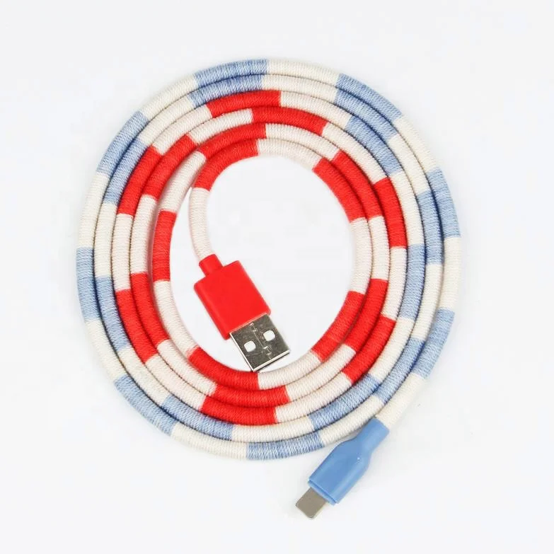 WIK-HD мульти цвета ручной работы, сплетеный протектор usb-кабель для IPhone x xr Плюс Размер 11