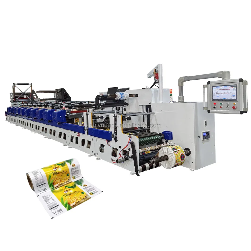 High Speed Flexo Printing Machine Flexograph Printer For OPP PVC BOPP PET Film Aluminum Foil For Label Printing