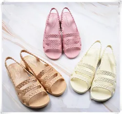 Hot Fashion Women Flat Sandals Dress Summer Flat Casual Women Shoes Diamond Buckle Slipper Shoes Daily Wear Party for Women