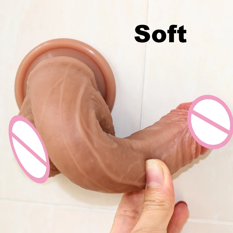 High Quality Female Penis Sex Toys Artificial Soft Silicone Penis Vibrator For Women Female Masturbator