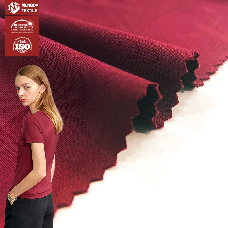 50s great silky hand feel mercerization process of 100% cotton jersey fabric 190gsm