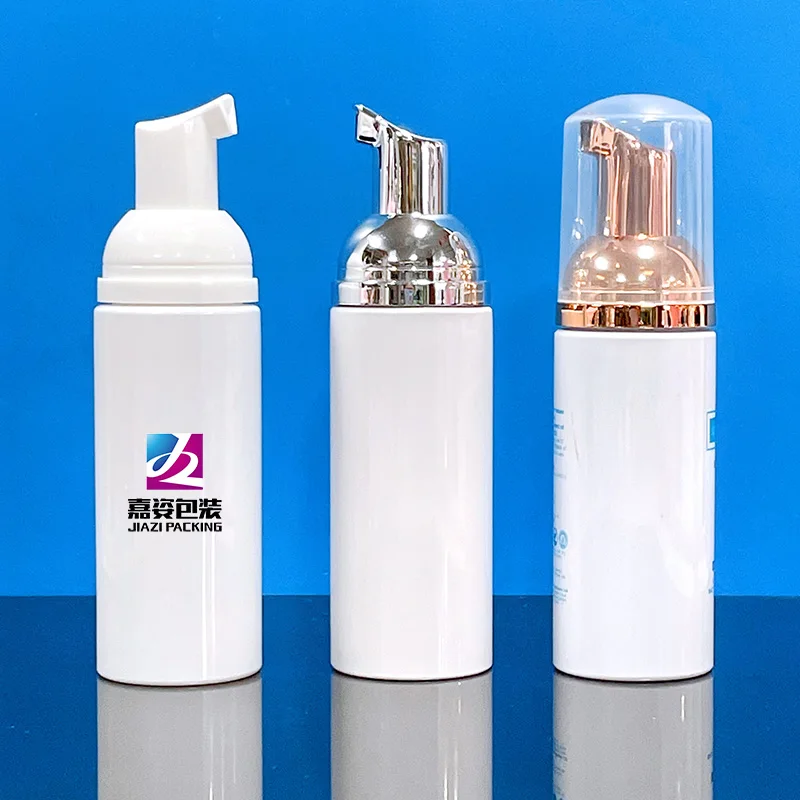 Custom mousse foaming cleanser face body wash shampoo frosted pink black 50ml 60ml 150ml 200ml 250ml pump dispenser foam bottle