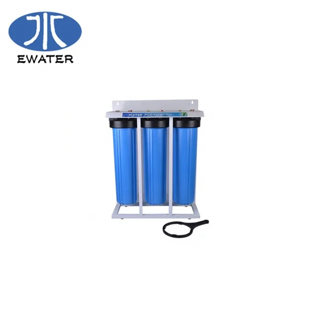 20inch UPVC 2 Stage Plastic Big Blue Cartridge Filters Housing For Water Treatment RO System