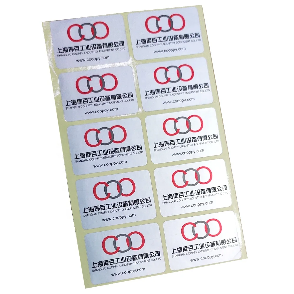 Custom Printed Aluminium Bar Code Label Sticker