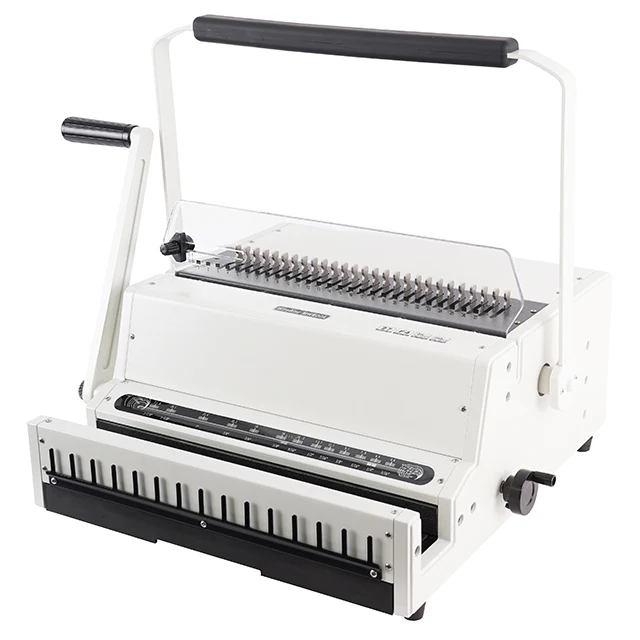 WM600A Custom Double Loop Binding Wire Manual F4 27(2:1) & 40(3:1) Holes Binding Machine For Office Use Of Notebook Binding