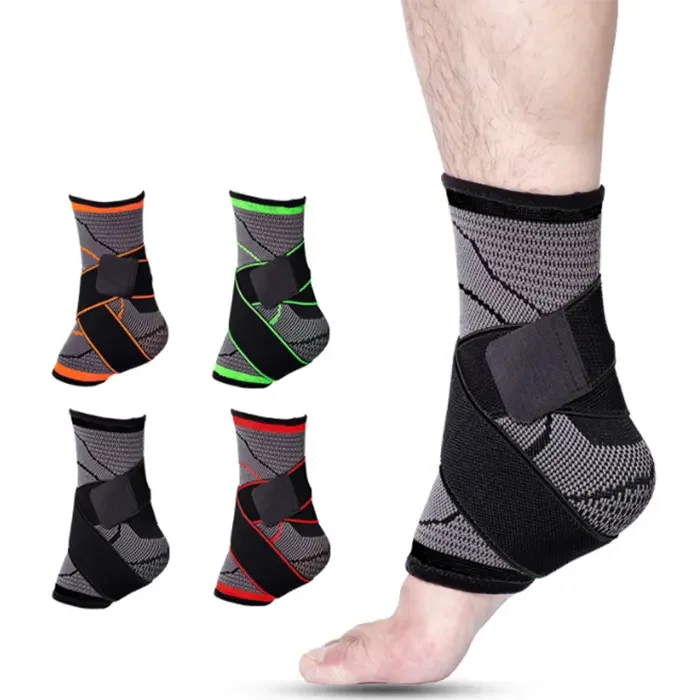 High Quality Running Basketball Ankle Brace Support Compression Sleeve Ankle Straps Wrap