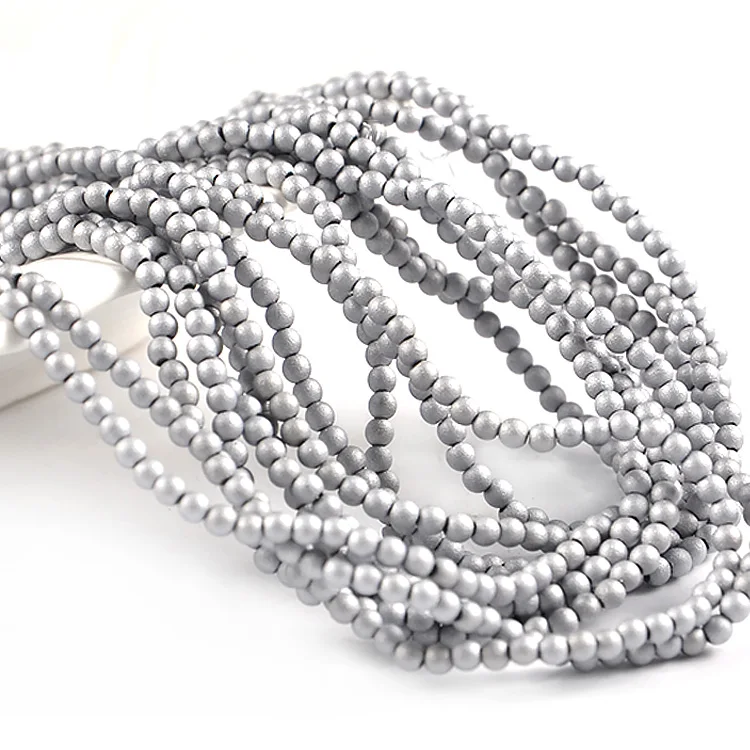 Loose Beads 2mm Crystal Round Beads, Glass Beads for Jewelry Making
