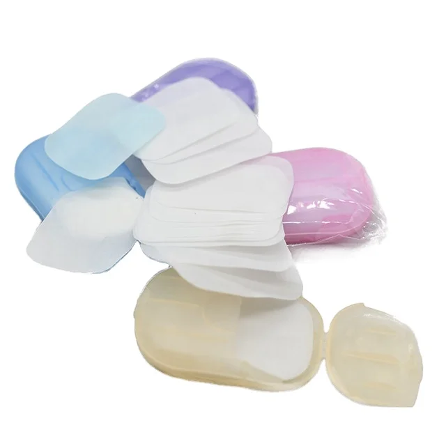 Drop Shipping Oem/Odm Natural Organic Travel Portable Hand Washing  Mini Scented Disposable Soap Paper