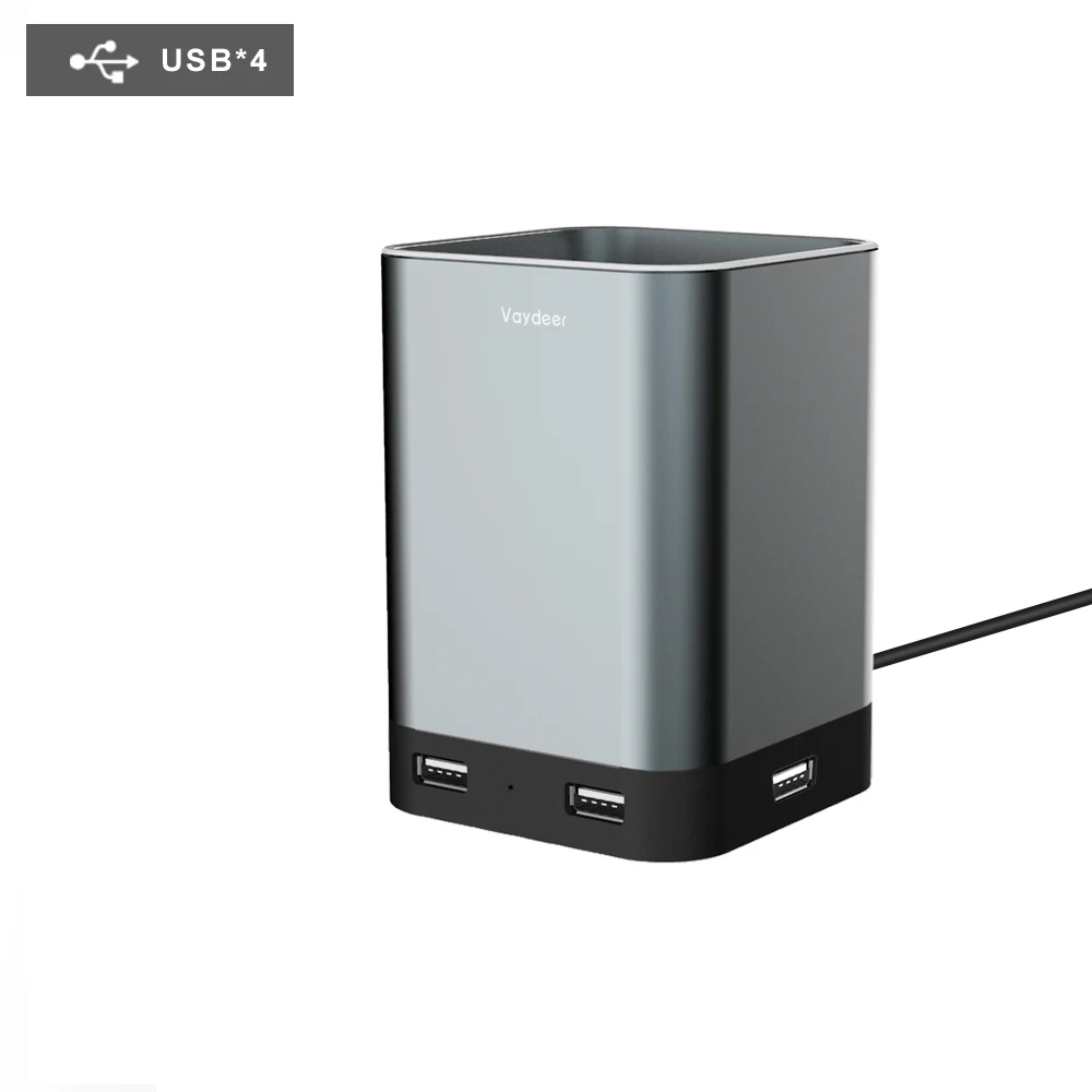 Vaydeer cheap unique custom store table desk usb pencil pen stand holder for office