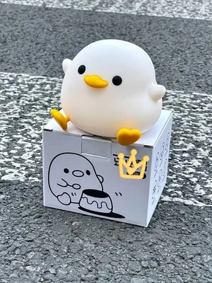 Cute DoDo Duck Night Light Silicone Dimmable Nursery Nightlight Rechargeable LED Bedside Lamp with Timer