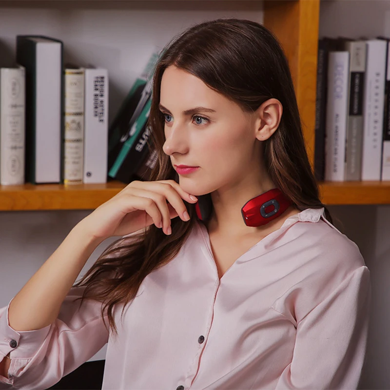 Portable Cordless Neck Massage 6 Modes 15 Levels Deep Tissue Trigger Point Intelligent Neck Massager