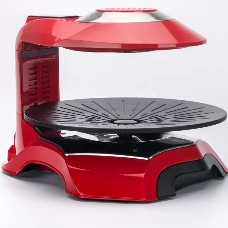 electric smokeless BBQ grill far infrared round shape automatic BBQ grill Vertical BBQ grill