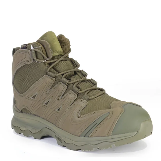 DFA1203 Camouflage khaki black green suede cow leather breathable   Camouflage training sports running duty ranger ankle boots