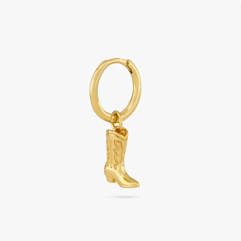 Custom Design Jewelry Sets Earrings 2023 Stainless Steel Non Fade Gold Dangle Earring Small Stud Cowboy Boot Earrings for Girls