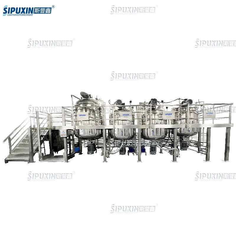 Factory Price High Speed Vacuum homogenizing emulsifying homogenizer emulsifier cosmetic cream mixer
