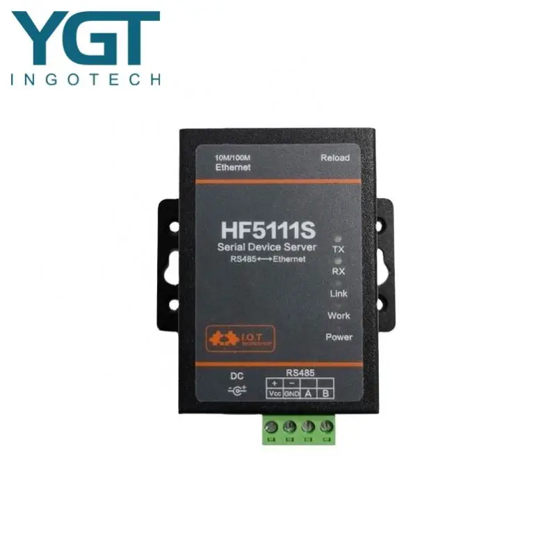 Новый оригинальный Hf5111s небольшой размер Rj45 Rs458 последовательный для Ethernet бесплатно Rtos порт трансмиссионный преобразователь сервера