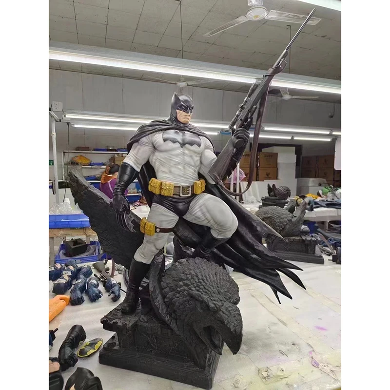 Life size Marvel Character Sculpture Large Ornament resin Spider-Man Bat man Iron Man Internet Cafe Cinema Decoration