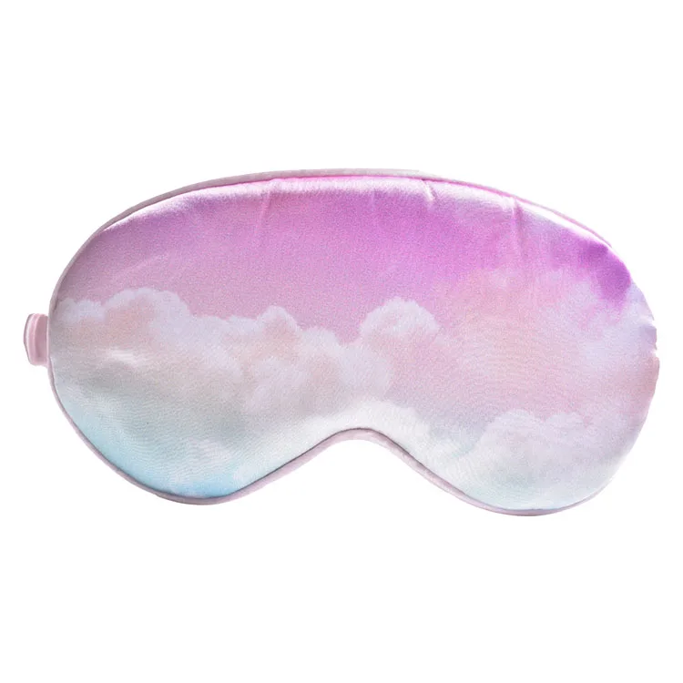 
MountTree Soft and comfortable cloud design Silk-like Satin Sleep Eyemask Home Stay Travel Eye Mask 