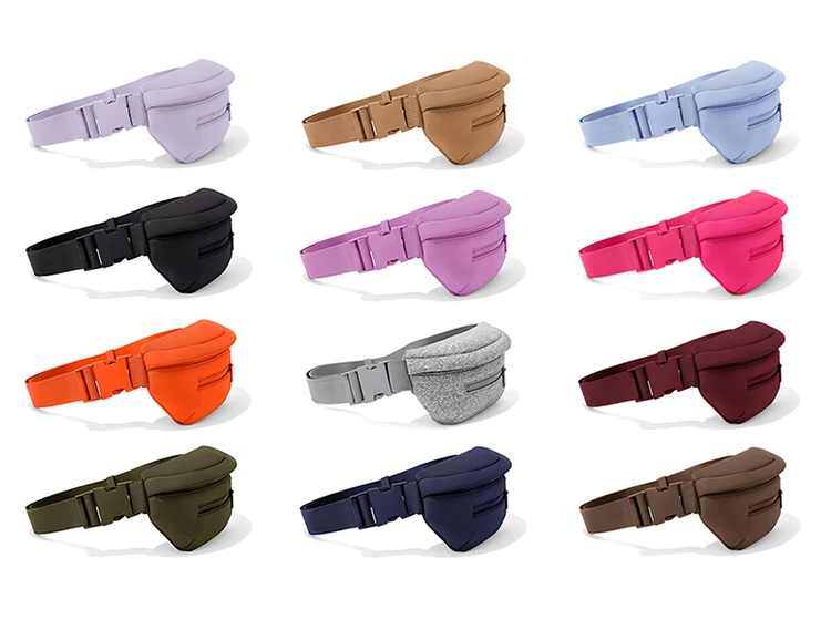 Custom waist bag Fashionable Crossbody Bags Outdoor Sport Neoprene Waterproof Fitness Fanny Pack Running Waist Bag