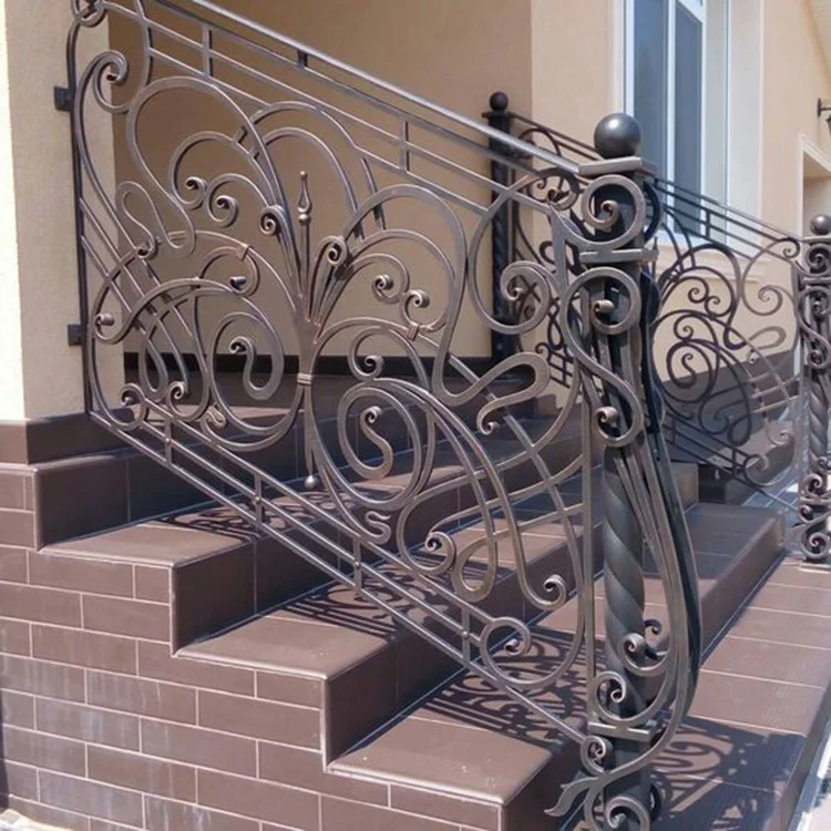 Quality guaranteed terrace baluster railing iron grill design for balcony