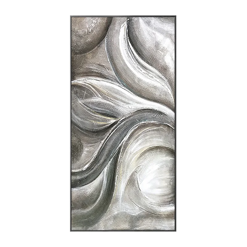 Modern Minimalist Abstract Paint Art Hand-painted Texture Oil Painting Wall Art Decor