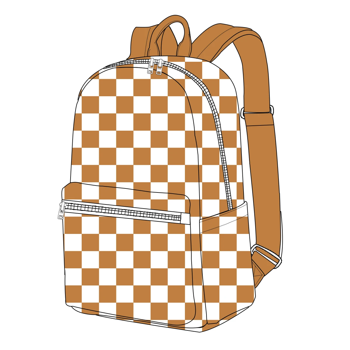 Hot Sales Travel Bag Weekender Overnight Bag for Women Custom Prints Nylon Waterproof Plaid Pattern  Travel Bags Luggage Set