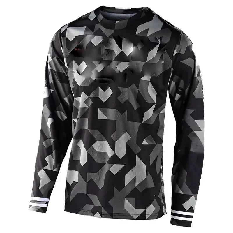 Custom Customize Moisture Wicking Long Sleeve Mens T-Shirt Sublimation Printing Quality Cycling Jersey Men Custom Bike Jersey