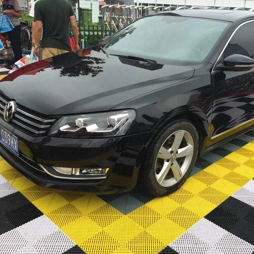 40x40x3 Factory Free Design Anti-skid Plastic PP Interlocking Car Wash Drain Garage Floor Tile for Garage