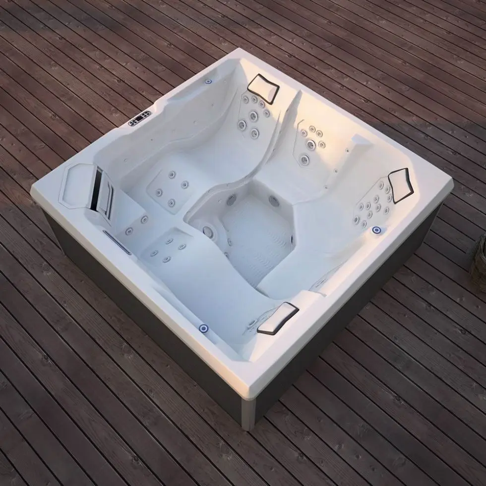 Hot Sale Modern Design Outdoor 5 Adults Spa Tubs Portable Acrylic Whirlpool Jacuzzi with Big Massage Jets for Soaking Hot Sale