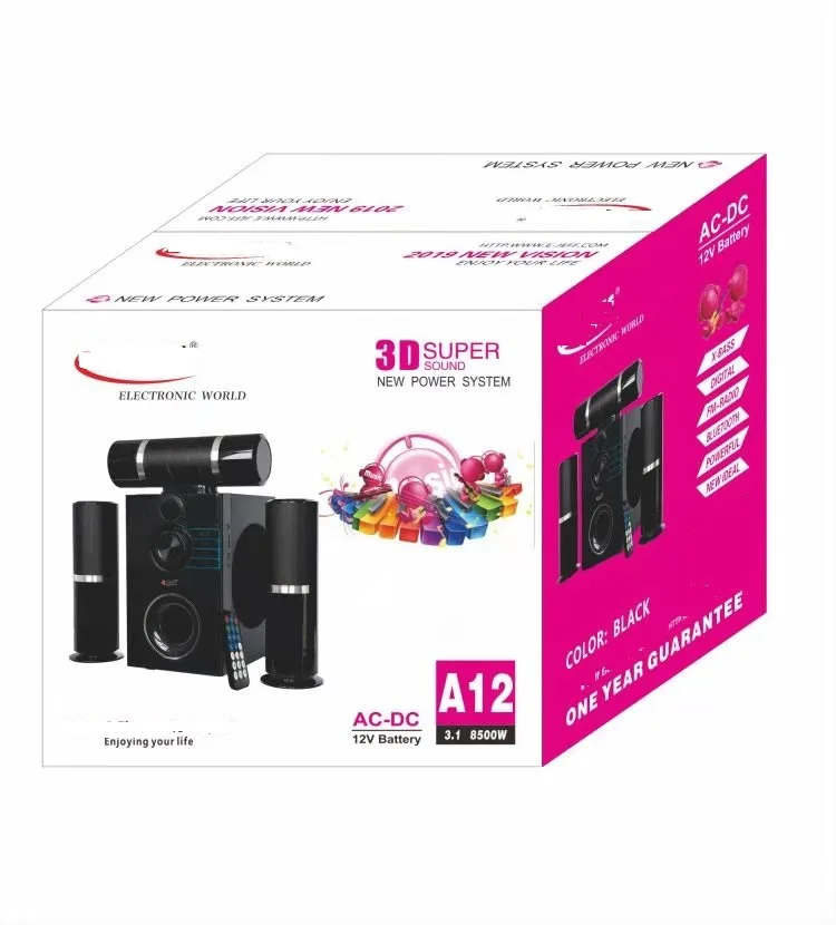 A12 3 1 Колонка для домашнего кинотеатра 3D супер звук новая система питания