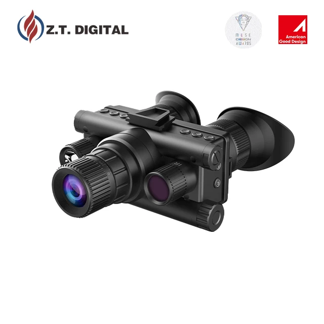 1.28 inch TFT ultra-clear display round screen night vision goggles Head wearing binocular tactical lamp