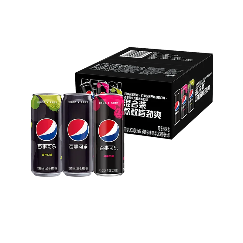 Factory Wholesale 330ML Strawberry Carbonated Soft Drinks Popular Exotic Snacks in Cans Soft Drink Peps at Competitive Prices