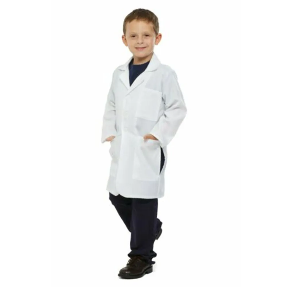 Doctor Costume Kids Surgeon Long White Child Lab coat