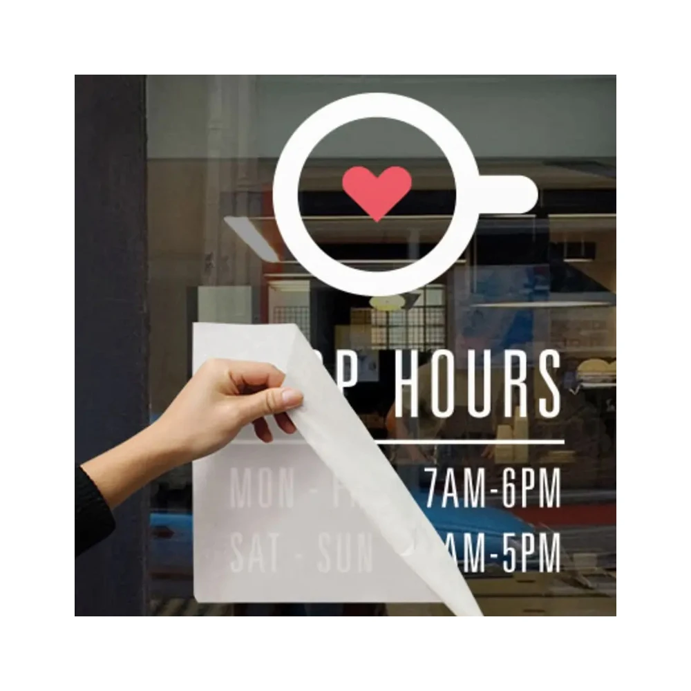 Непромокаемые виниловые наклейки на окна