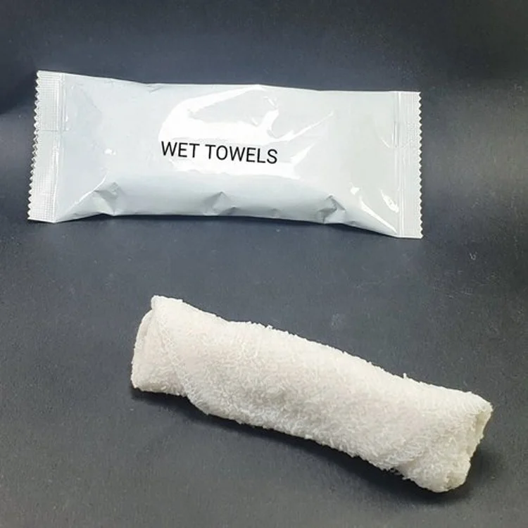 
Eco-friendly Individual Packed Oshibori Rolled Refreshing Wet Towels 