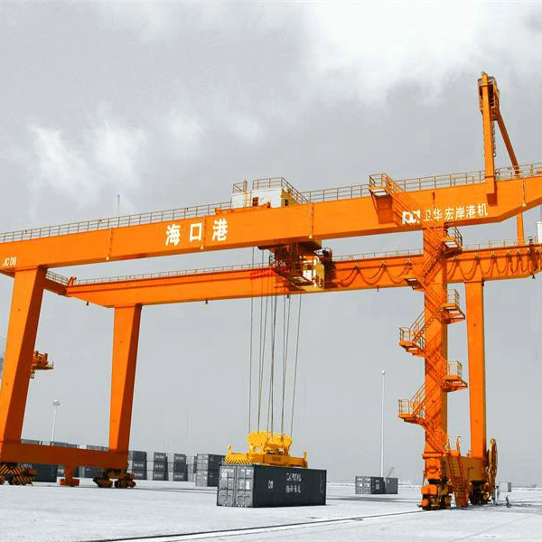 40 Foot Container Capacity RMG Type Handling Container Gantry Crane In Container Yard