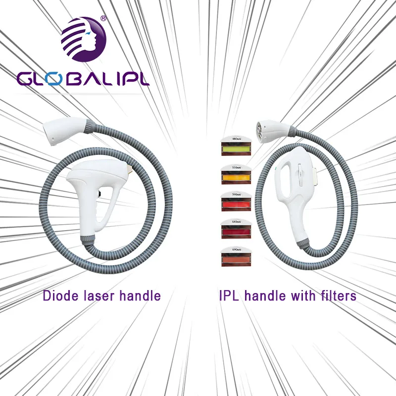 Unique Multifunctional IPL+Diode Laser 2 in 1 Machine Hair Removal Skin Rejuvenation Machine