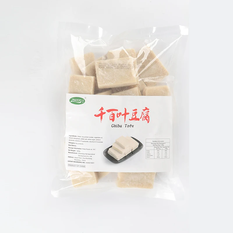 Hot sale chiba tofu frozen tofu hotpot frozen food soy product