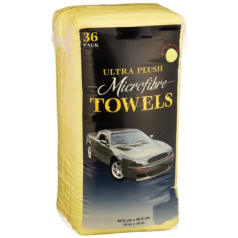 Wholesale microfiber cleaning cloth car wash towel 36 pcs pack microfiber car cleaning towel