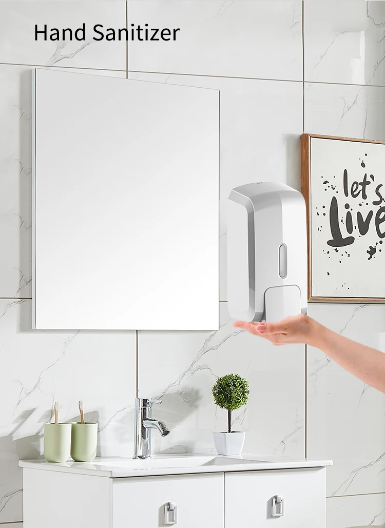 Wisekleen 2021 Hot Sell Adjustable wall mounted hand soap bottle liquid soap dispenser modern holder