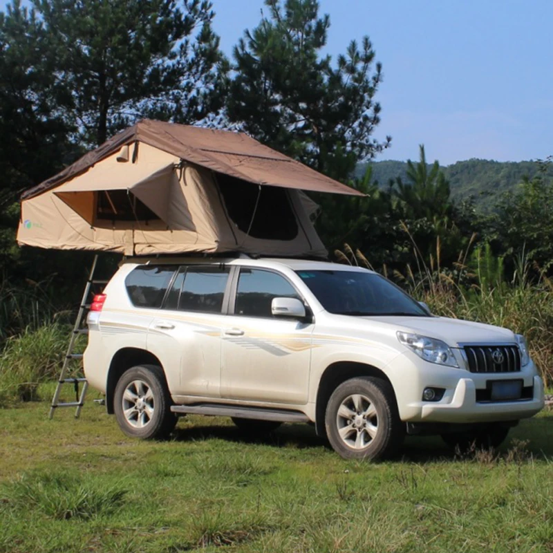 Outdoor Pickup Truck Car Tent Travel Waterproof Camping Building Leisure Roof Car Tent Ladder Truck Bed Tent