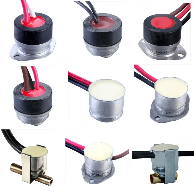 Various types of bimetal defrost thermostat refrigerator accessories temperature control switch defrost thermostat