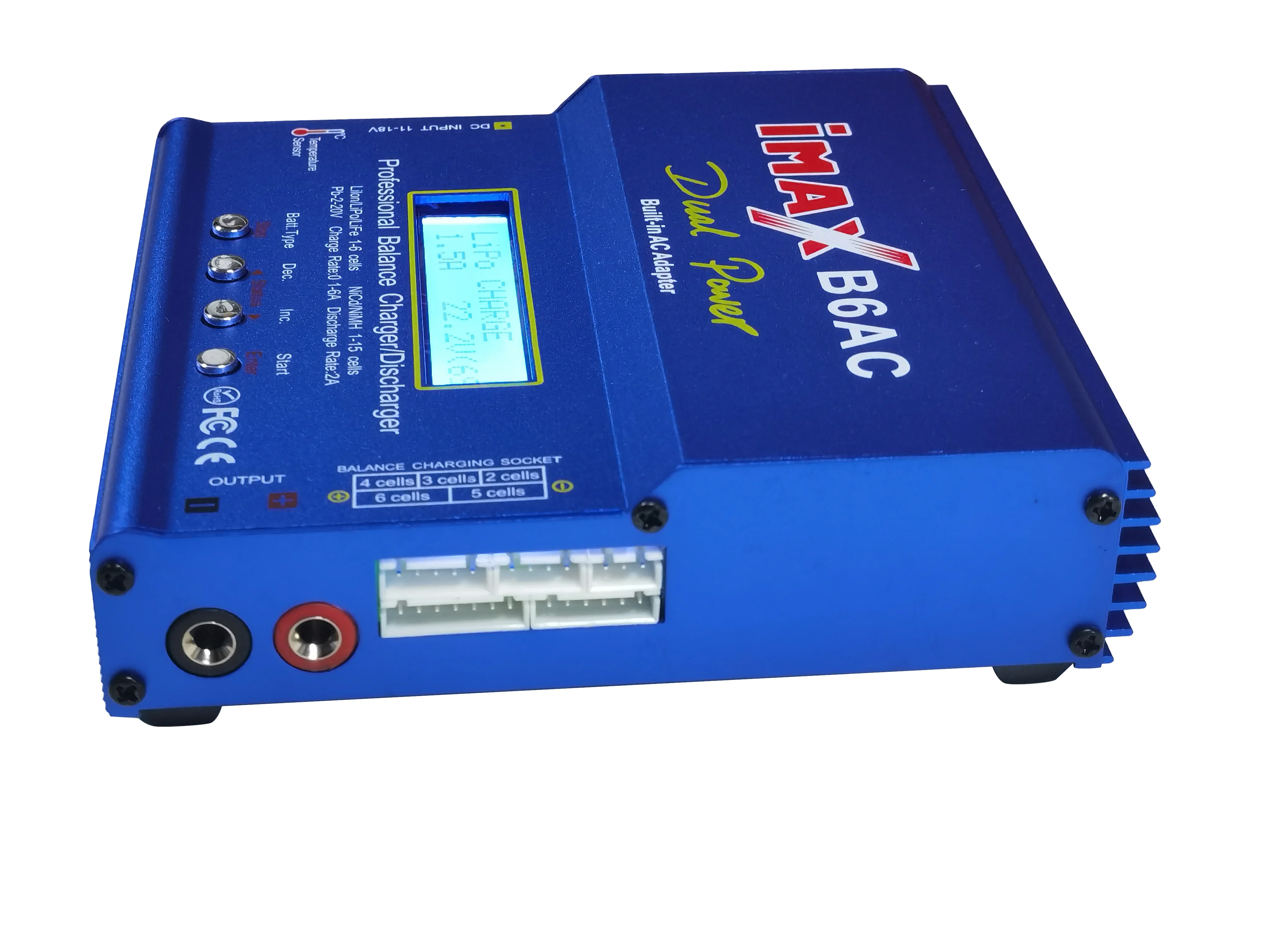 IMAX B6AC 80 Вт 6A LiPo балансирующее зарядное устройство Разрядка Для Lipo/li-ion/LiFe/NiMh батареи
